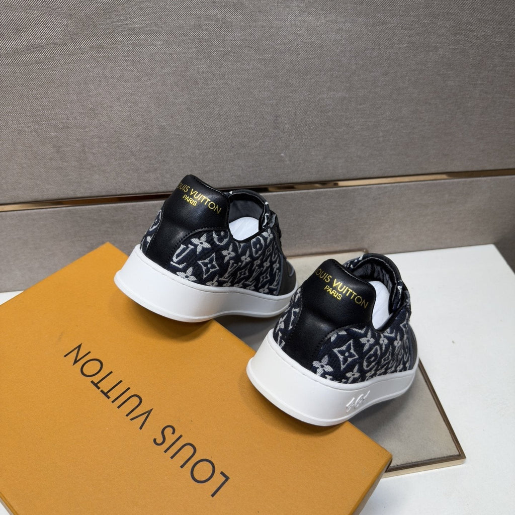 Louis Vuitton Patterned Panel Sneakers — back