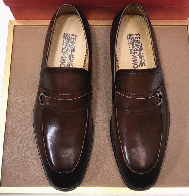 Ferragamo Buckle Slip-On Loafers — hero