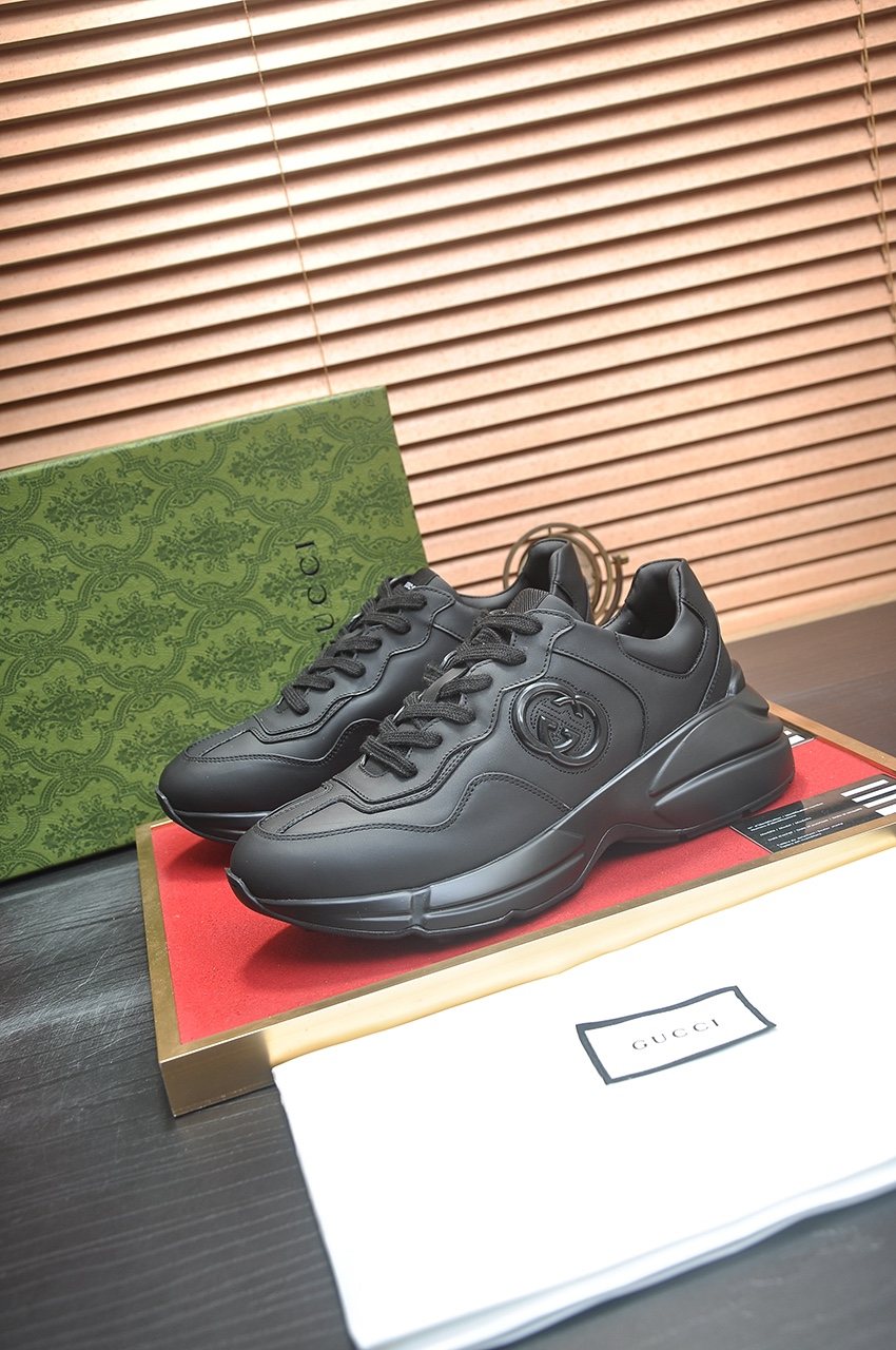 Gucci Tonal Chunky Low-Top Sneakers — hero