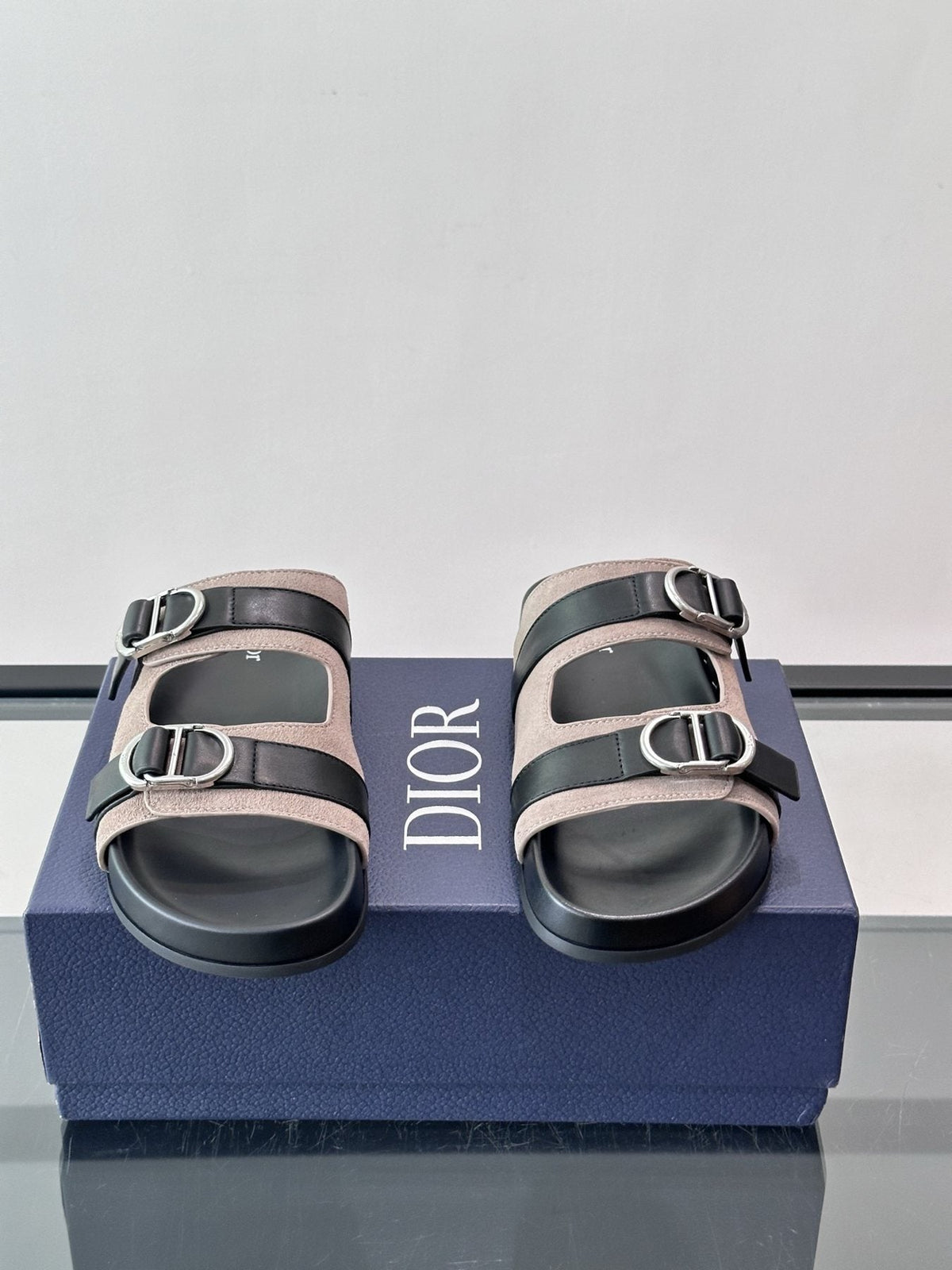 Dior Two-Strap Slide Sandals — front
