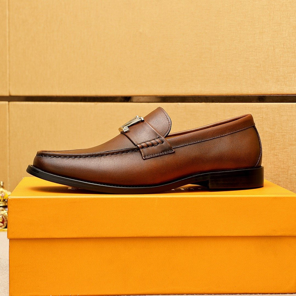 Louis Vuitton Leather Hardware Loafers — detail