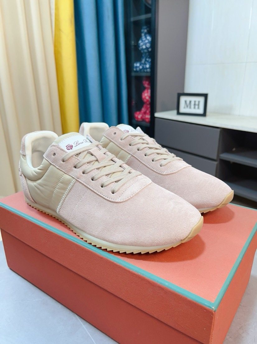 Loro Piana Low-Top Lace-Up Sneakers — hero