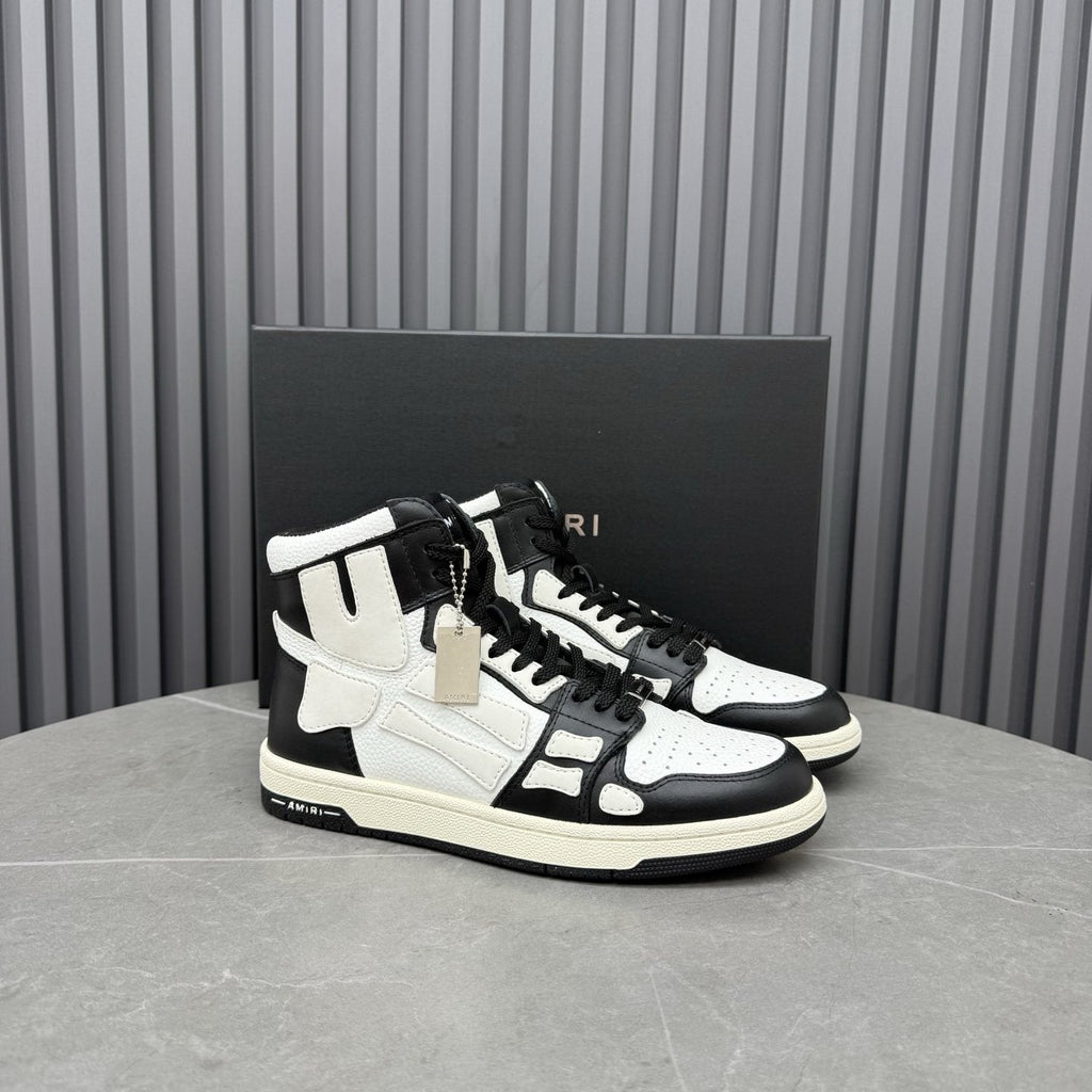 AMIRI Two-Tone High-Top Sneakers — front