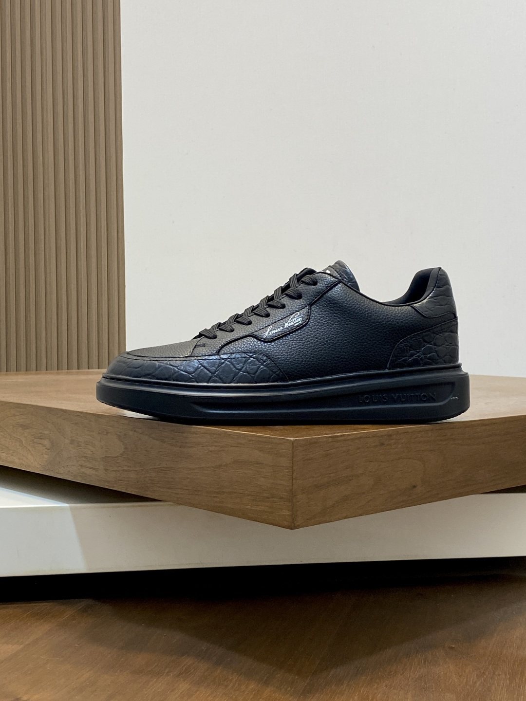 Louis Vuitton Textured Low-Top Sneakers — side